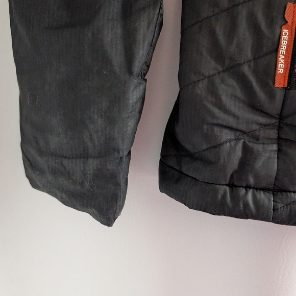 Icebreaker MerinoLOFT Black Wool Insulated Hooded Puffer Jacket - XS - Picture 3 of 15